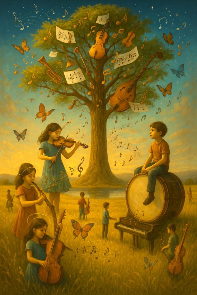 Integrar a música ao cotidiano de crianças e adolescentes — seja por meio da educação musical, de terapias ou de atividades recreativas — é uma forma eficaz de promover bem-estar físico, emocional e social. Os benefícios são amplamente reconhecidos por pesquisadores e profissionais da saúde, tornando a música uma aliada essencial no desenvolvimento saudável da juventude.