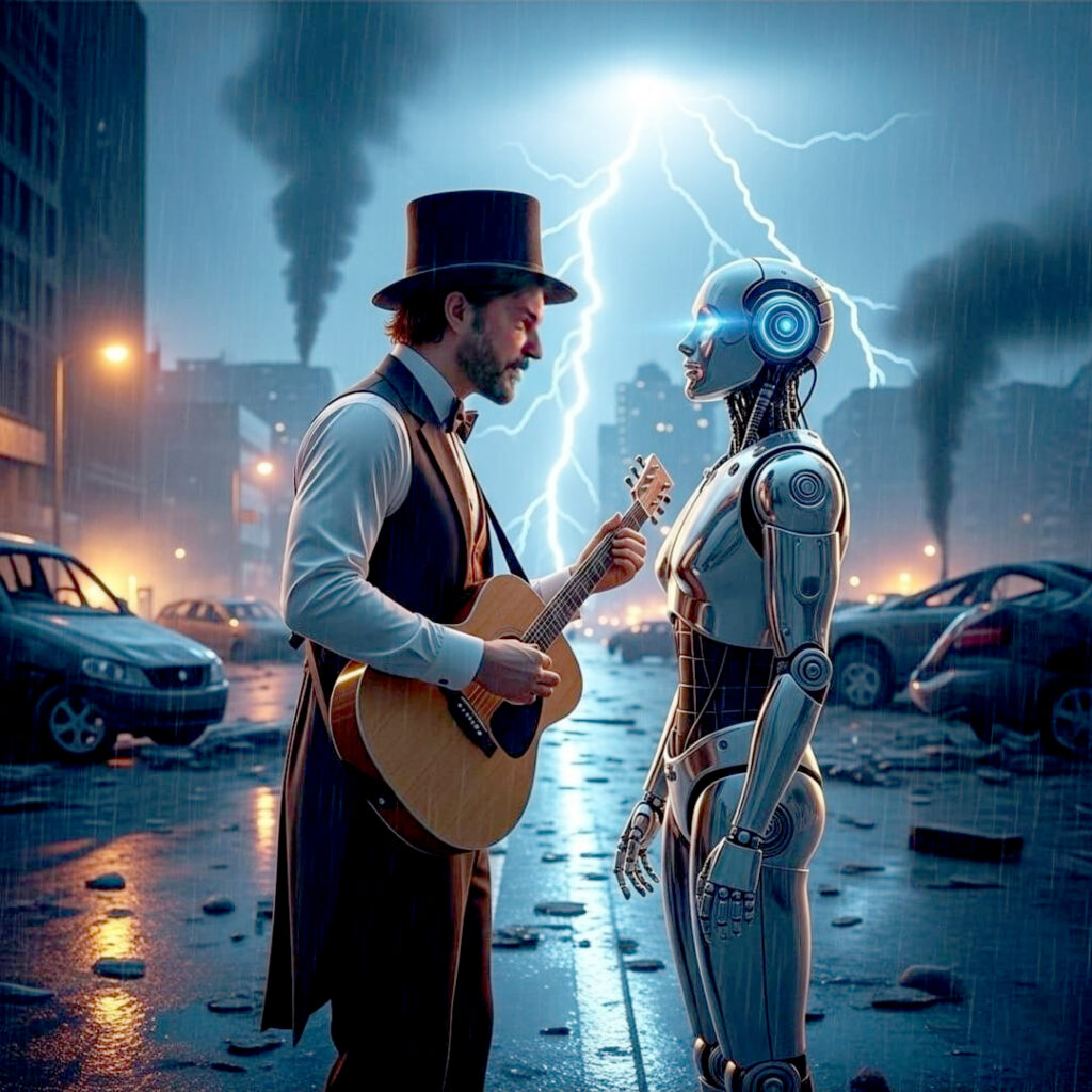 Vivemos numa época curiosa: tudo tem aplicativo, menos paciência. A tecnologia nos dá mapas, estatísticas, predições. Só não sabe lidar quando a pergunta é simples demais: o que é sentir? A verdade é que não estamos diante de uma guerra entre humanos e máquinas. Estamos, na real, num campeonato de quem aguenta mais notificações antes de surtar. E, por enquanto, estamos perdendo feio.