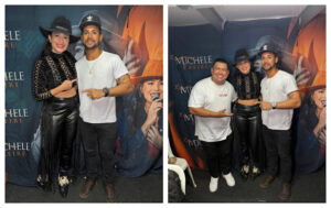 Na Foto com a Cantora Michele Freire a Capixaba os Amigos da Cantora o Influenciador Thiago Capixaba, aparece para poder prestigiar, junto a emissora Guarapari Acontece do Júnior Reis.