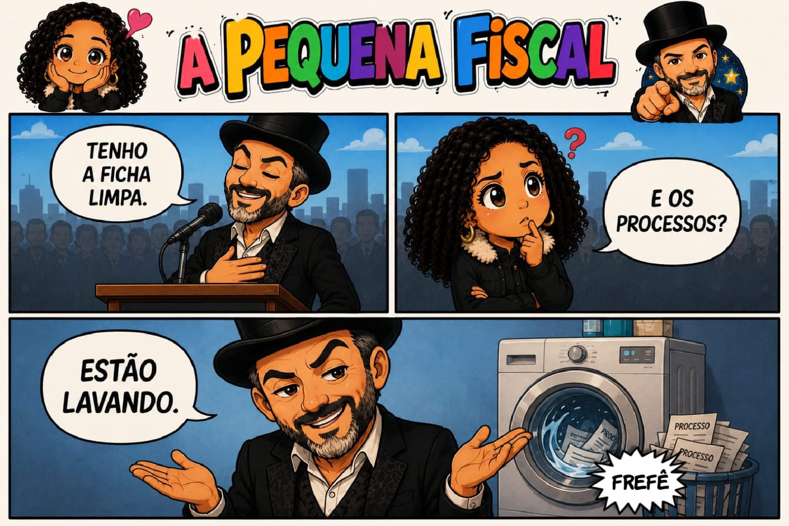 Chegou a hora da pequena fiscal!